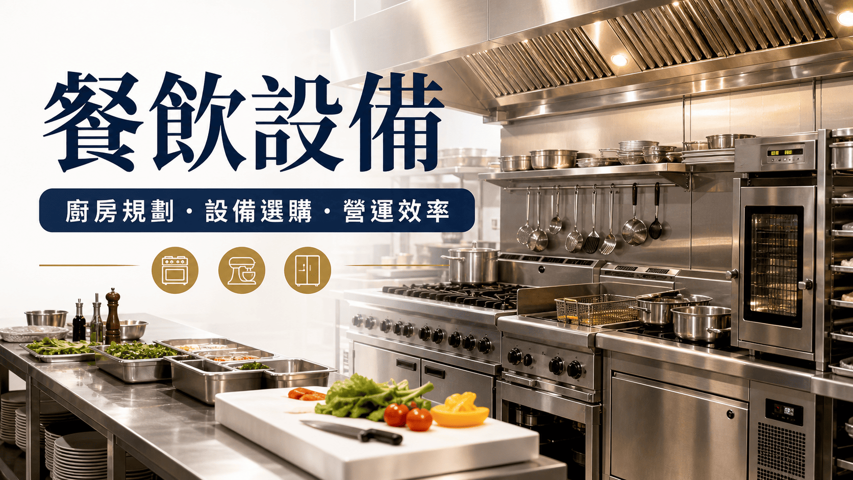 餐飲設備是餐廳、中央廚房與各類餐飲空間營運的重要基礎。